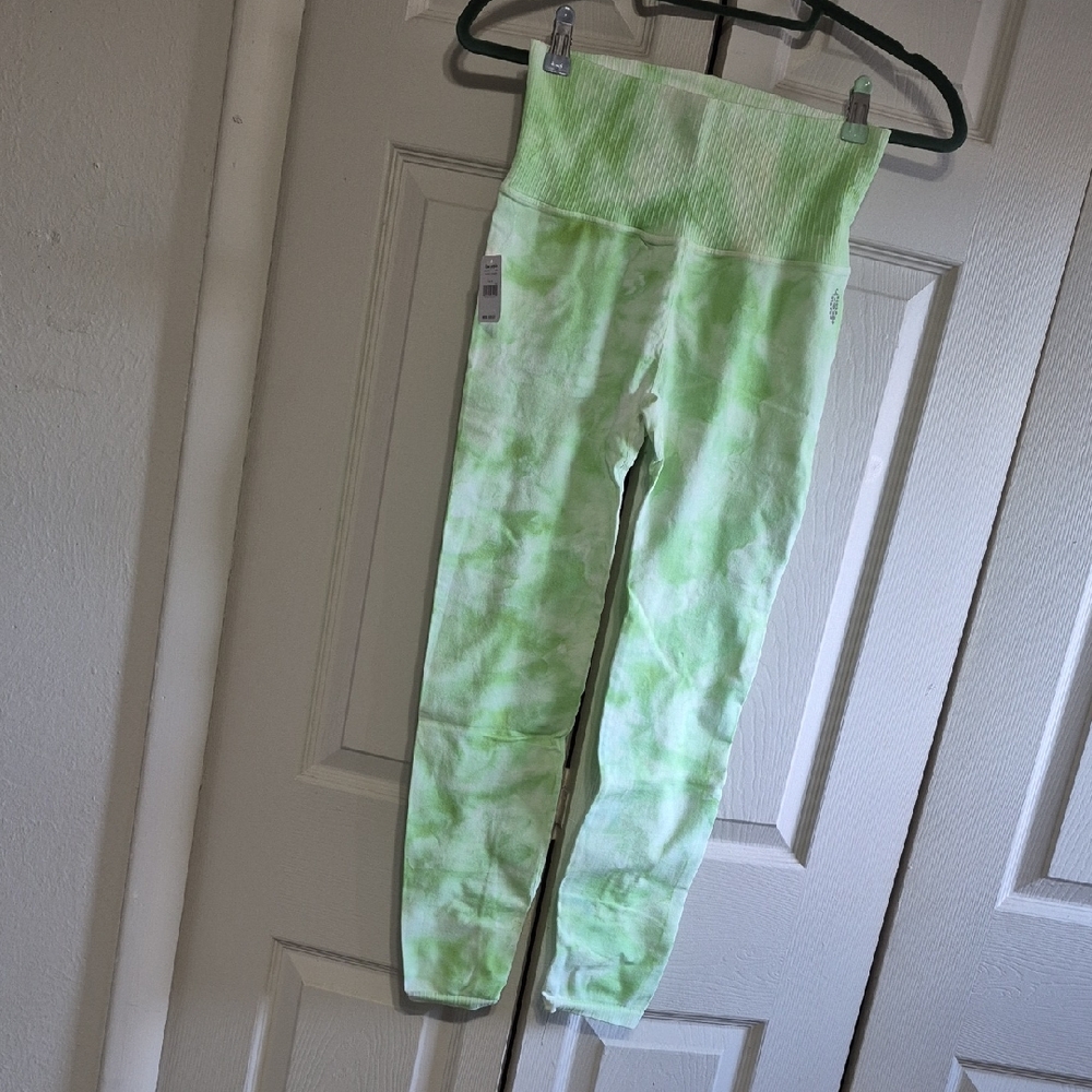 FP Movment GOOD KARMA Electric Pistachio Tie-Dye Leggings